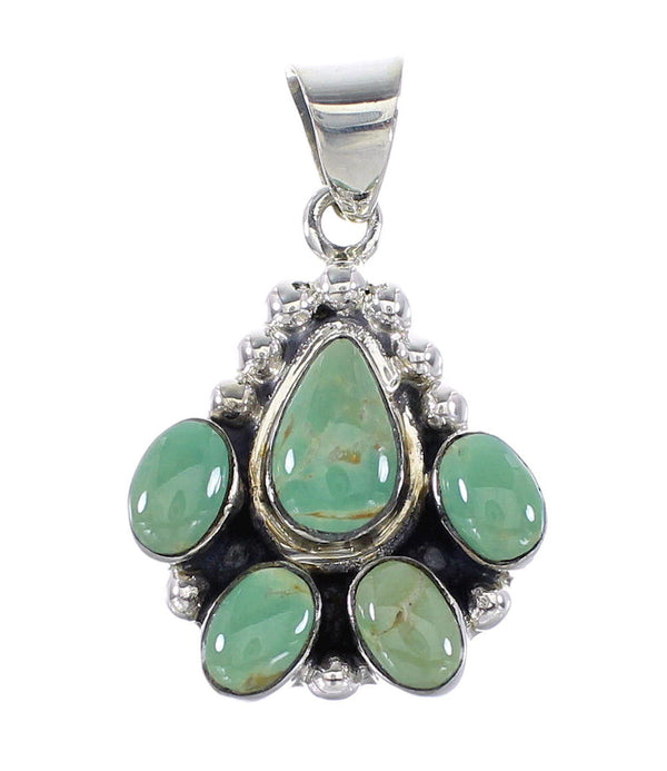 Southwest Sterling Silver And Turquoise Pendant RX95366